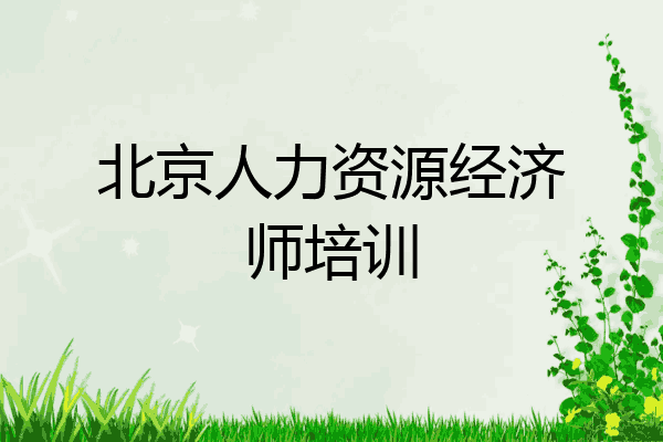 北京人力资源经济师培训