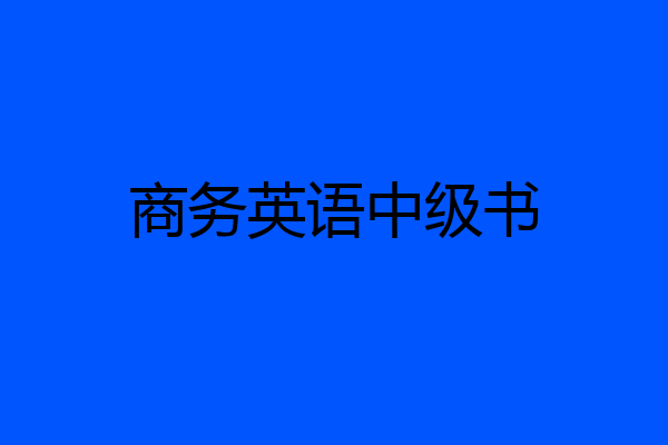 商务英语中级书