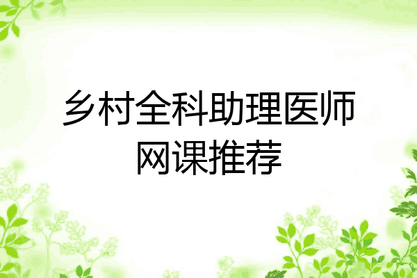 乡村全科助理医师网课推荐