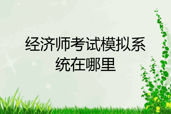 经济师考试模拟系统在哪里