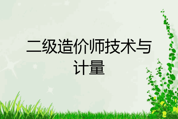 二级造价师技术与计量