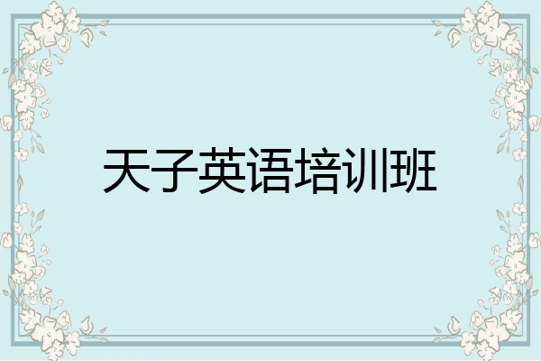 天子英语培训班