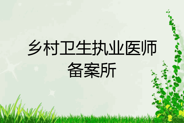 乡村卫生执业医师备案所