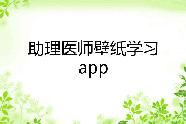 助理医师壁纸学习app