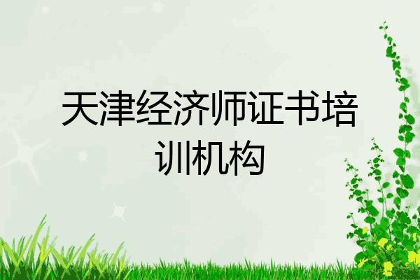 天津经济师证书培训机构