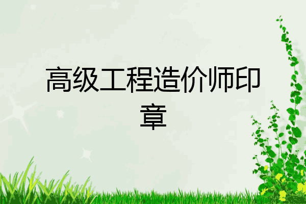 高级工程造价师印章
