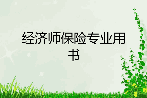 经济师保险专业用书