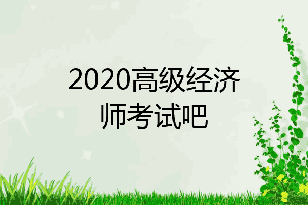 2020高级经济师考试吧
