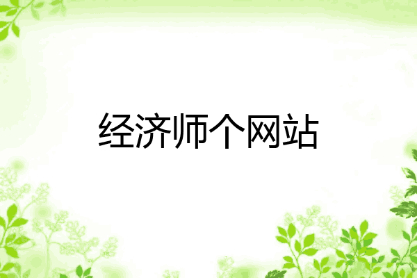 经济师个网站