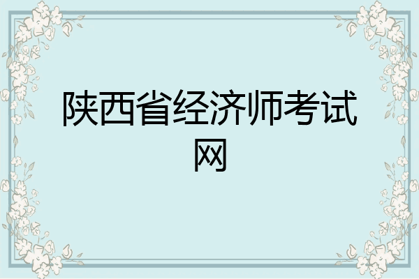 陕西省经济师考试网