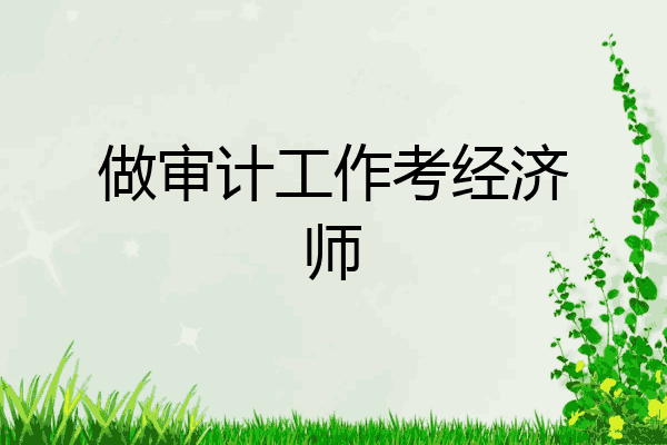 做审计工作考经济师