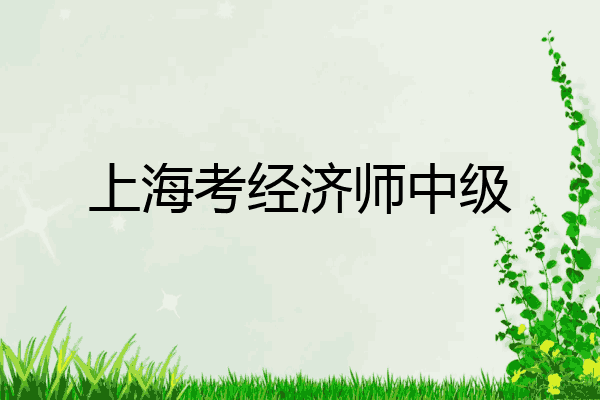 上海考经济师中级