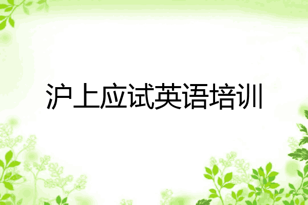 沪上应试英语培训