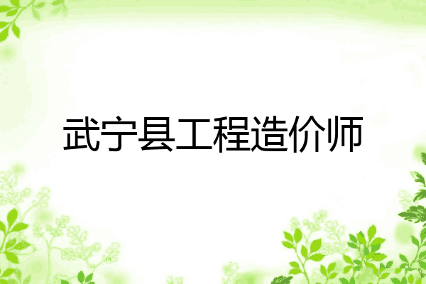 武宁县工程造价师