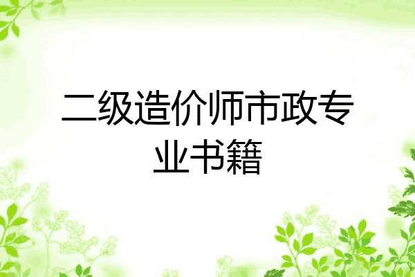 二级造价师市政专业书籍