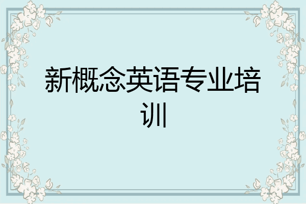 新概念英语专业培训