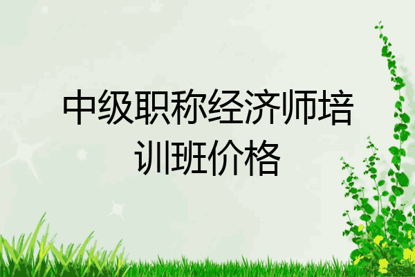 中级职称经济师培训班价格
