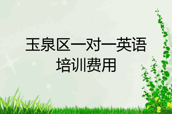玉泉区一对一英语培训费用