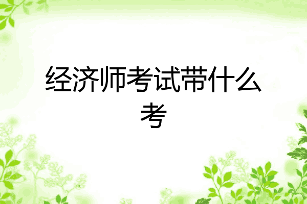 经济师考试带什么考