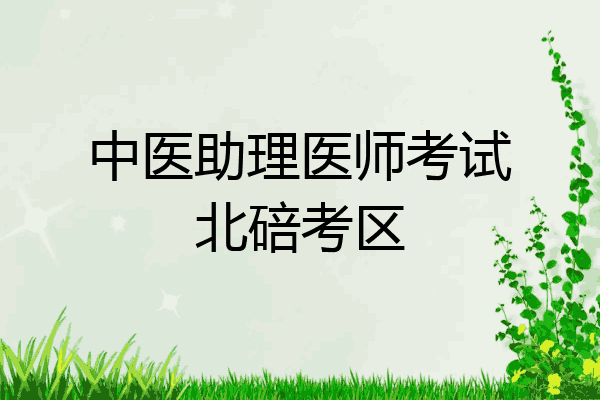 中医助理医师考试北碚考区