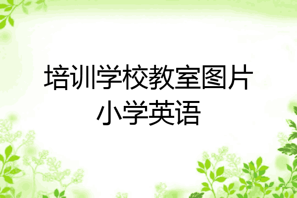 培训学校教室图片小学英语