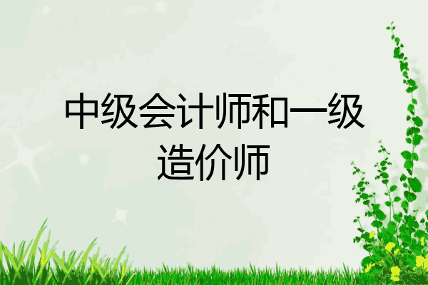 中级会计师和一级造价师