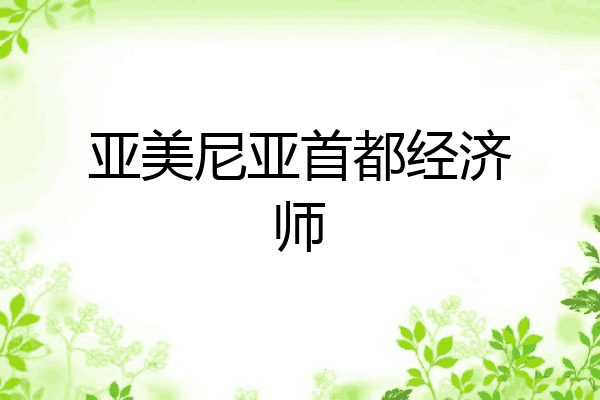 亚美尼亚首都经济师