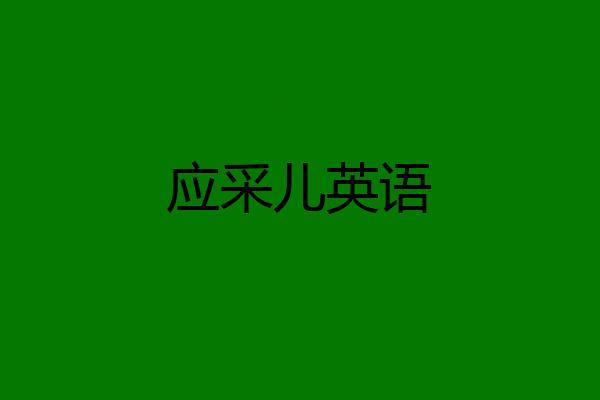 应采儿英语