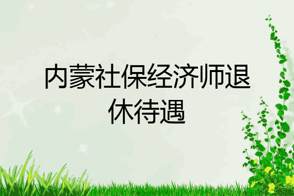 内蒙社保经济师退休待遇
