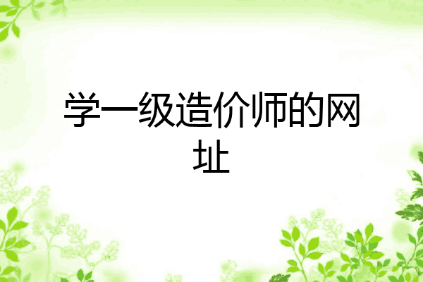 学一级造价师的网址