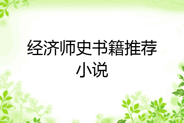 经济师史书籍推荐小说