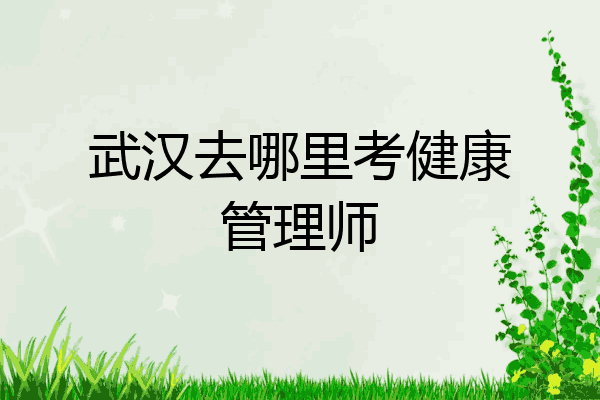 武汉去哪里考健康管理师