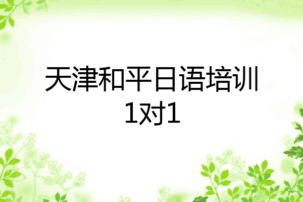 天津和平日语培训1对1