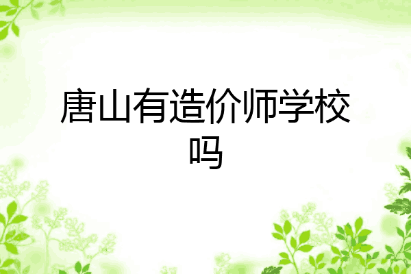 唐山有造价师学校吗