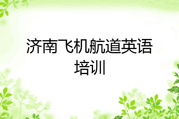 济南飞机航道英语培训
