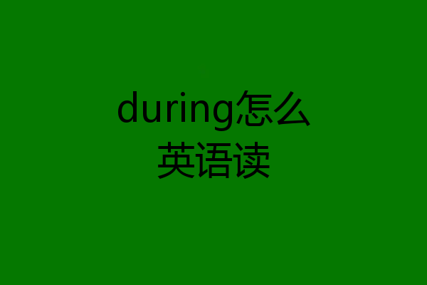 during怎么英语读