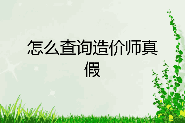 怎么查询造价师真假