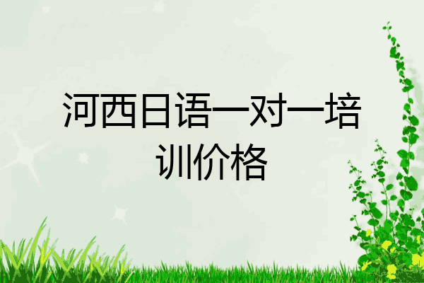 河西日语一对一培训价格