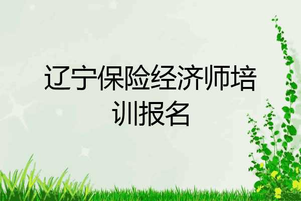 辽宁保险经济师培训报名