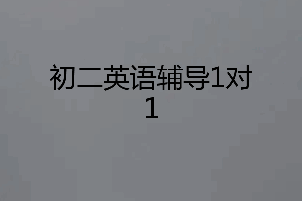 初二英语辅导1对1