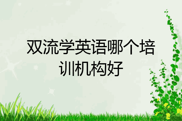 双流学英语哪个培训机构好