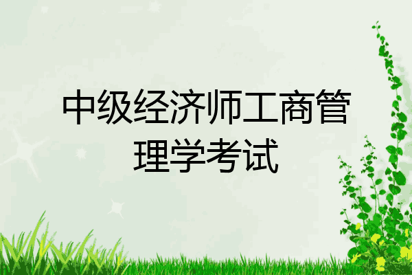 中级经济师工商管理学考试