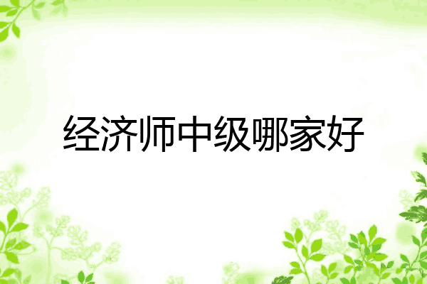 经济师中级哪家好