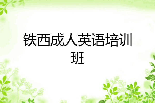 铁西成人英语培训班