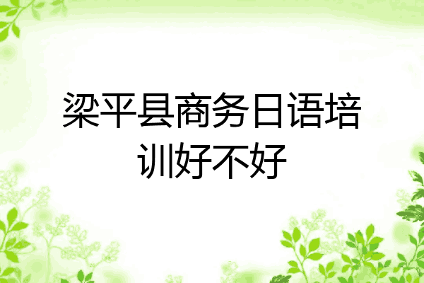 梁平县商务日语培训好不好