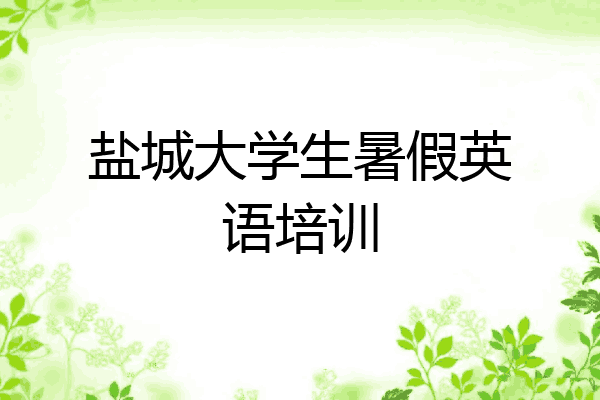 盐城大学生暑假英语培训