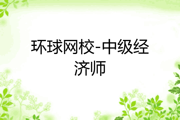 环球网校-中级经济师