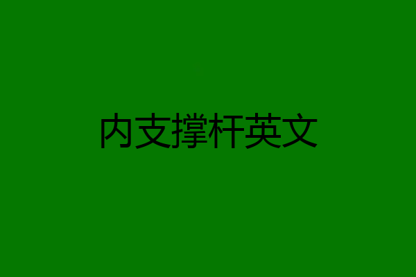 内支撑杆英文