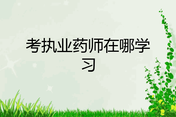 考执业药师在哪学习