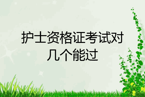 护士资格证考试对几个能过